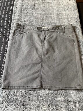 Classic Gray Women's Straight Skirt